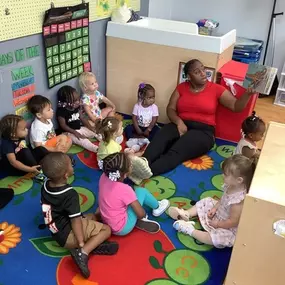 Gathered for a journey through words — storytime sparks imagination and nurtures a love for books.