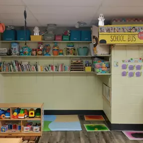 A safe, playful space where toddlers can explore, learn, and grow, with nurturing teachers guiding them through new experiences and fun activities.