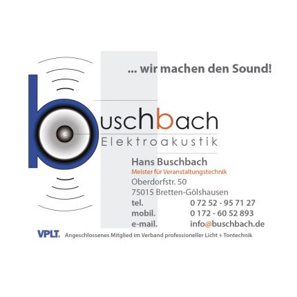 Logo van Buschbach Elektroakustik