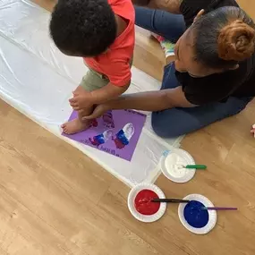 Tiny toes, big creativity! Foot painting is a fun, sensory way for kids to explore art.