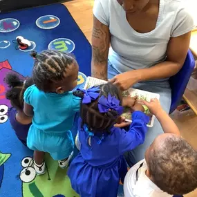 Making music together — group play on the keyboard helps children explore rhythm, sound, and teamwork.
