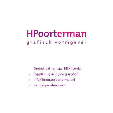 Logo van Grafisch Ontwerpbureau H Poorterman