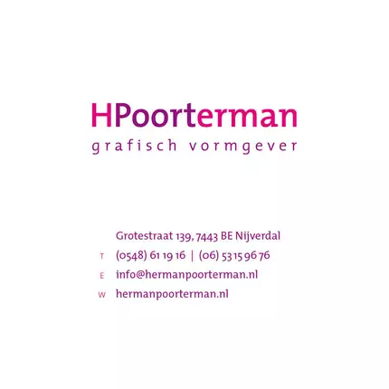 Logo da Grafisch Ontwerpbureau H Poorterman