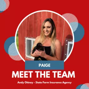 Meet our Agents: Paige Heuerman
Paige’s hometown is Vista, California. She has worked for State Farm since 2017 but with Andy Ottney’s branch since 2019. She lives in a rural part of town but loves coming to Columbus to experience the plethora of food options- specifically Flyer’s pizza, yumm!
To Paige, being a good neighbor means looking out for her customers and protecting them the best way she can whether that is with the policy she has in place or the customer service she provides.
Her numbe