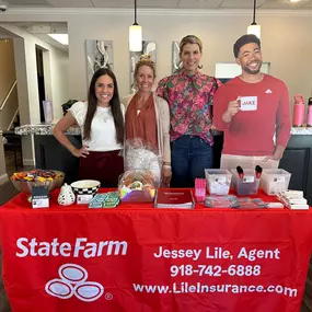 We had a great time at the BA Coldwell Banker event today! Jake even made an appearance. ????We love partnering with our local realtors! ???? Thanks for having Jessey Lile State Farm!