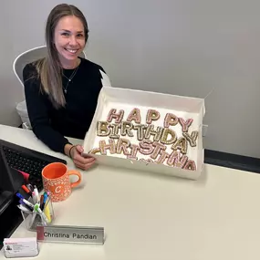 Happy Birthday to Christina!!! ???? If you ever come in to our Utica Square office, she is the first smiling face you will see. ???? Thank you for everything you do to help our customers. We are lucky to have you on the Jessey Lile State Farm team. Hope you have the best day!