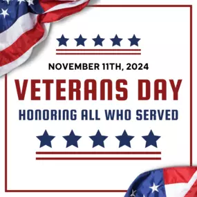 On Veterans Day, our team extends heartfelt gratitude to all the brave men and women who have served our country. Your courage and dedication inspire us every day.