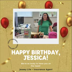 Happy Birthday Jessica!  We are so lucky to have you on our team