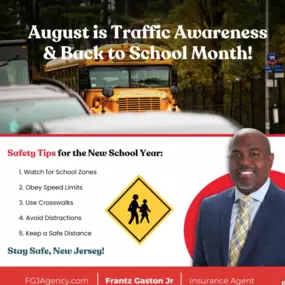 August is Traffic Awareness Month, and it's also Back to School Month!