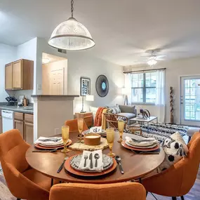Kitchen and dining area