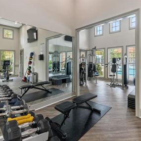 View of the fitness room