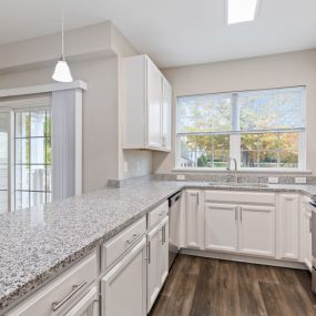 Kitchen with granite counter tops