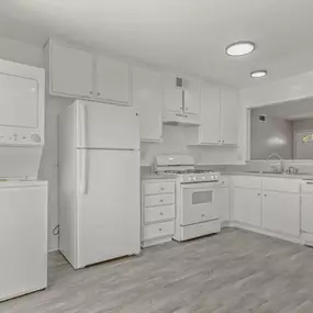 Kitchen With White Appliances