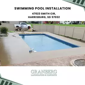 swimming pool installation