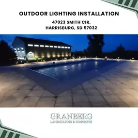 outdoor lighting installation