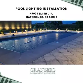 pool lighting installation