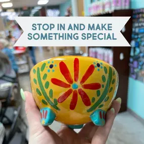 Need a breather or looking for the perfect gift idea? ????✨ Open 12-6 today. Stop by and paint some pottery—it's the fun, thoughtful way to relax and create something special!⁠