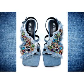 Denim and Diamonds: Stunning SkyStruk Shoe