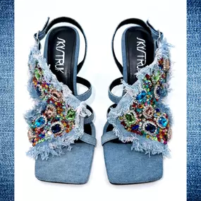 Denim and Diamonds: Stunning SkyStruk Shoe