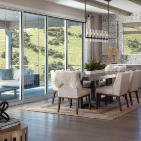 Casual Dining room in the Vona model home at Toll Brothers at Crystal Valley