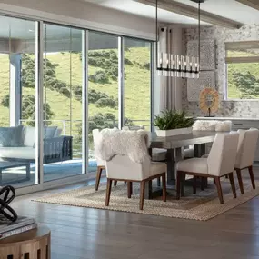 Casual Dining room in the Vona model home at Toll Brothers at Crystal Valley