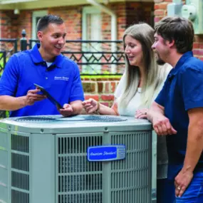 A Plus Air Conditioning and Refrigeration Gainesville, FL hvac tech and customers