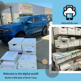 Our local businesses are champions of digital transformation! Today, we're featuring Mothers' Milk Bank of North Texas, which embraced paperless efficiency with WeScanFiles. Let's celebrate their success and welcome them to the digital world!