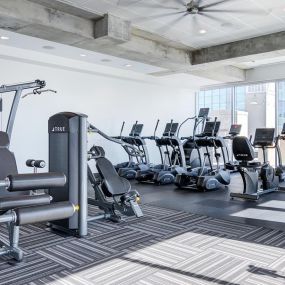 24 fitness center with free weights, cardio/strength equipment, yoga and pilates.