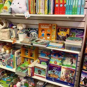 Our book section is restocked and ready for your cozy bedtime reading!