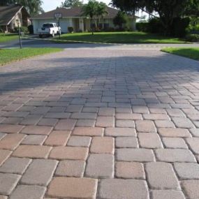 pavel residential driveway after pressure washing service in Saint Petersburg florida