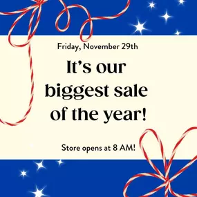 ???????? Our BIGGEST SALE of the Year is Almost Here! ????????

Join us on Black Friday, 11/29/2024 at Little Lincoln’s Toy Shop for deals you won’t want to miss!

⏰ Doors open at 8AM! Here's the scoop:

???? 8AM–10AM: Save 30% off your purchase!
????10AM–12PM: Save 20% off your purchase!
????12PM–6PM: Save 10% off your purchase!

???? In-store only

???? Available on in-stock merchandise only – while supplies last!

???? Excludes LEGO and gift cards. Not valid on prior purchases or with other d