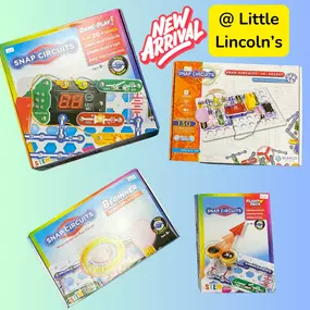 Looking for a fun and exciting summer STEM activity? Snap Circuits just arrived! These awesome kits make learning about circuits a blast. Get yours at Little Lincoln's Toy Shop today!