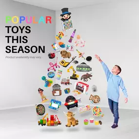 We have this season’s most popular toys and unique finds for every kiddo on your list! Skip the big-box lines and find the perfect gifts right here in town. Support local, spread joy, and make this holiday one to remember! ????????

We're open 7 days a week!
Monday-Saturday: 10 AM - 6 PM
Sunday: 11 AM - 5 PM