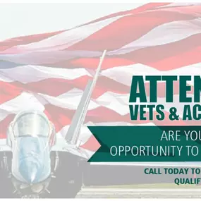 Are you a Veteran or Active Duty? We may be able to help you get into the home of your dreams. Reach out today for more information!