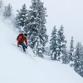 Backcountry skiing in Salt Lake City, Utah, one of the outdoor activities near Heber City, Utah