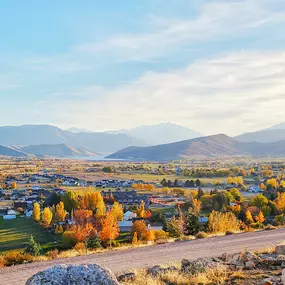 Picturesque fall colors in Heber Valley near Deep Creek at Jordanelle Ridge-Canyon Series