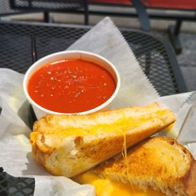 Tomato Basil Soup (vegetarian and gluten friendly)