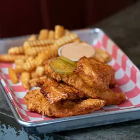 Hot Chicken Tenders & Fries