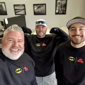 Showing off those fresh new shirts!!
