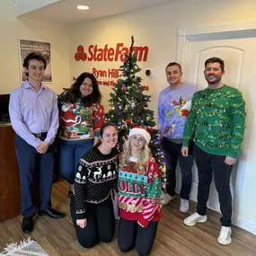 The Ryan Hill State Farm Insurance team is in the holiday spirit and ready to help you with your insurance needs for 2025. Call us today for a free quote!