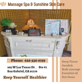Our traditional full body massage in San Gabriel, CA  
includes a combination of different massage therapies like 
Swedish Massage, Deep Tissue, Sports Massage, Hot Oil Massage
at reasonable prices.