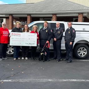 Happy to have our State Farm family raise funds for the Arson K9 Foundation truck!