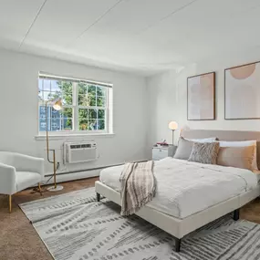 Cozy Light-Colored Bedroom