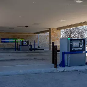 A picture of the CUTX Garland drive-thru service area