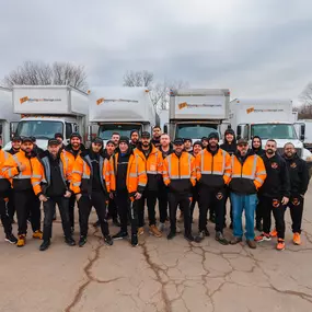 CT Moving and Storage team outside the facility