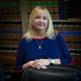 Karen Graham is hard at work at the law firm office of Nicoletti Accident Injury Lawyers