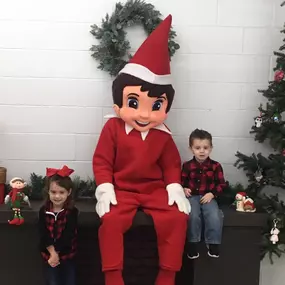 Updates for Saturday's Event!!
The Elf will arrive at 11:00 a.m. Sat
And stay until 2:00 p.m.
This will be a free event where you may take your own pictures with the Elf on the Shelf. If the line does get long we will be keeping track of time and may need to close the line prior to 2 p.m. to make sure everyone already in line gets their picture made before the Elf needs to leave at 2. Our 1 day only picture events do get busy and we usually have to cut the line off prior to ending time to insure