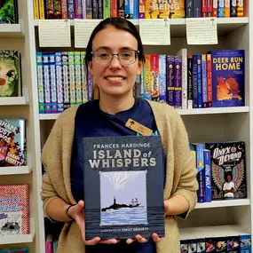 It’s #StaffPickSaturday! Today, Ellie recommends ISLAND OF WHISPERS by Frances Hardinge.
“This beautiful and haunting ghost story is the perfect autumn fairy tale. Milo has watched his father ferry the souls of the dead to their next adventure for years, until a vengeful lord arrives to change everything. Now, Milo must find the courage and imagination to make his own journey into the mists. Gorgeous illustrations throughout!” - Ellie