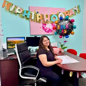 Happy birthday to the wonderful Catherine! Your hard work, kindness, and amazing ability to connect with everyone make you such a valuable part of our team. Wishing you a day as special as you are!