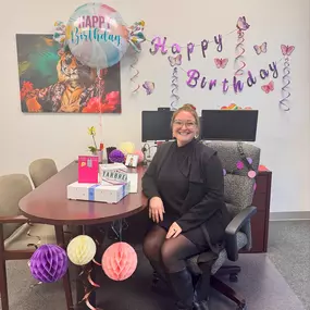 Happy Birthday to Bri! She brings so much joy to the office with her positive energy, quick wit, and by being such a hard worker. Whether she’s making us laugh or jumping in to help wherever she’s needed, Bri makes our team better every single day. We’re so lucky to work alongside her — hope your day is as fun and fabulous as you are!